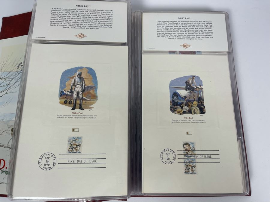 Vintage Binder Of First Day Issue Stamps Apx 37 Stamps 9 X 13 [Photo 11]