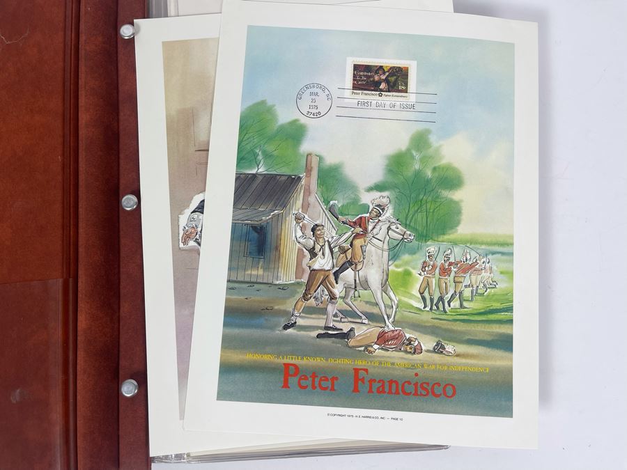 Vintage Binder Of First Day Issue Stamps Apx 37 Stamps 9 X 13 [Photo 4]