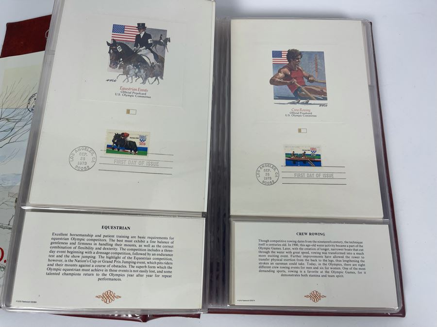 Vintage Binder Of First Day Issue Stamps Apx 37 Stamps 9 X 13 [Photo 13]