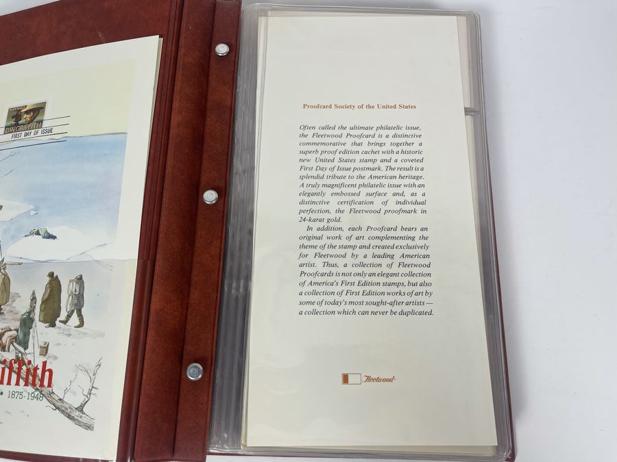 Vintage Binder Of First Day Issue Stamps Apx 37 Stamps 9 X 13 [Photo 6]