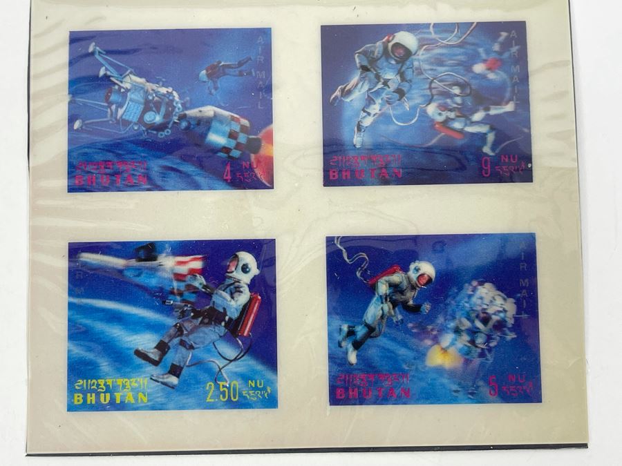 Vintage Bhutan Space Age Stamps [Photo 8]