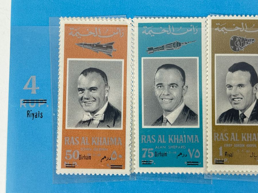 Vintage Ras Al Khaima Mint Space Age Stamps [Photo 3]
