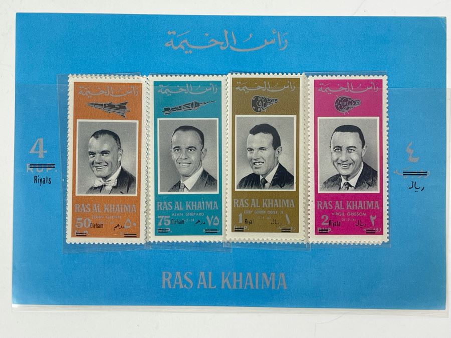 Vintage Ras Al Khaima Mint Space Age Stamps [Photo 2]