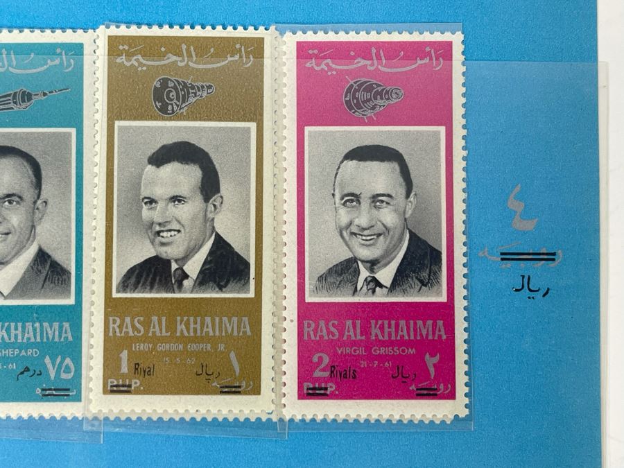 Vintage Ras Al Khaima Mint Space Age Stamps [Photo 4]