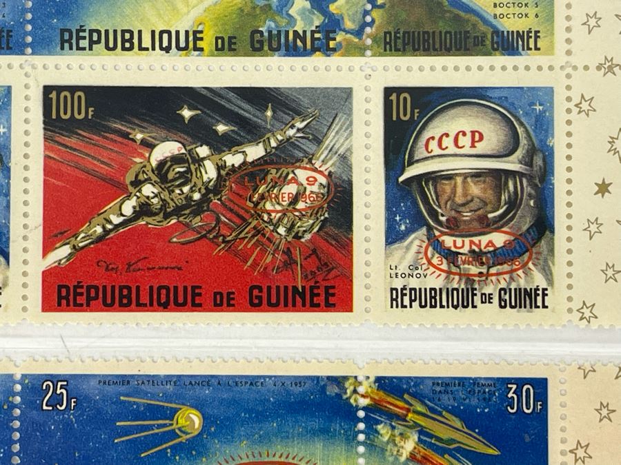 Mint Mid-Century Space Age Stamps From Republique De Guinee [Photo 9]