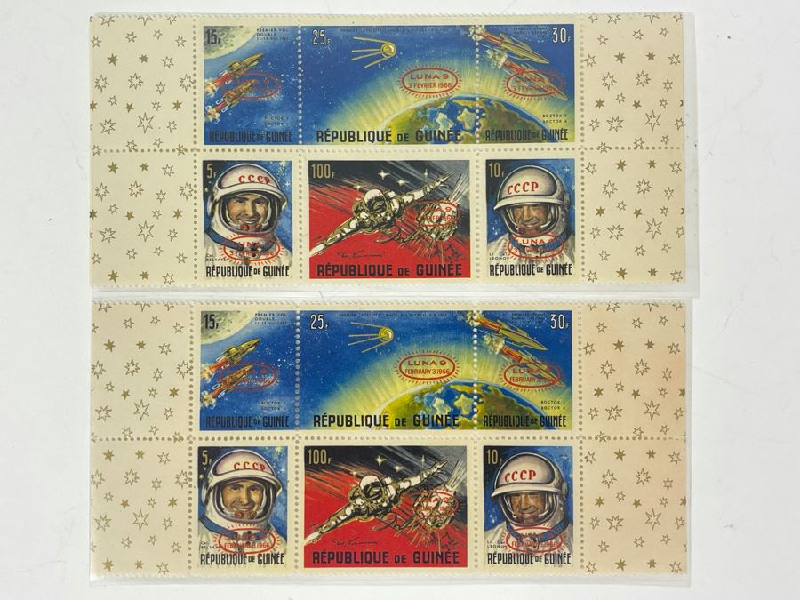 Mint Mid-Century Space Age Stamps From Republique De Guinee [Photo 2]