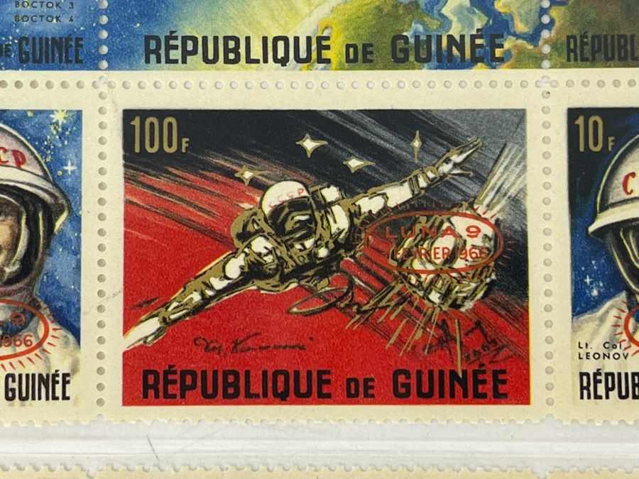 Mint Mid-Century Space Age Stamps From Republique De Guinee [Photo 5]