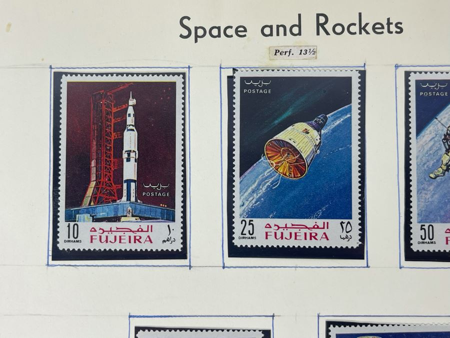 Mint Mid-Century Space Age Stamps From Fujeira [Photo 5]