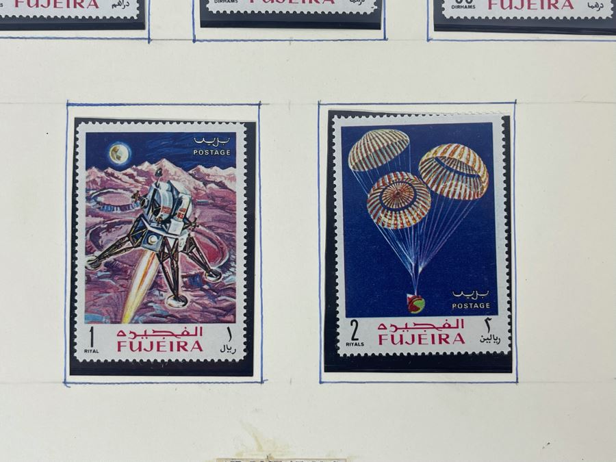Mint Mid-Century Space Age Stamps From Fujeira [Photo 6]