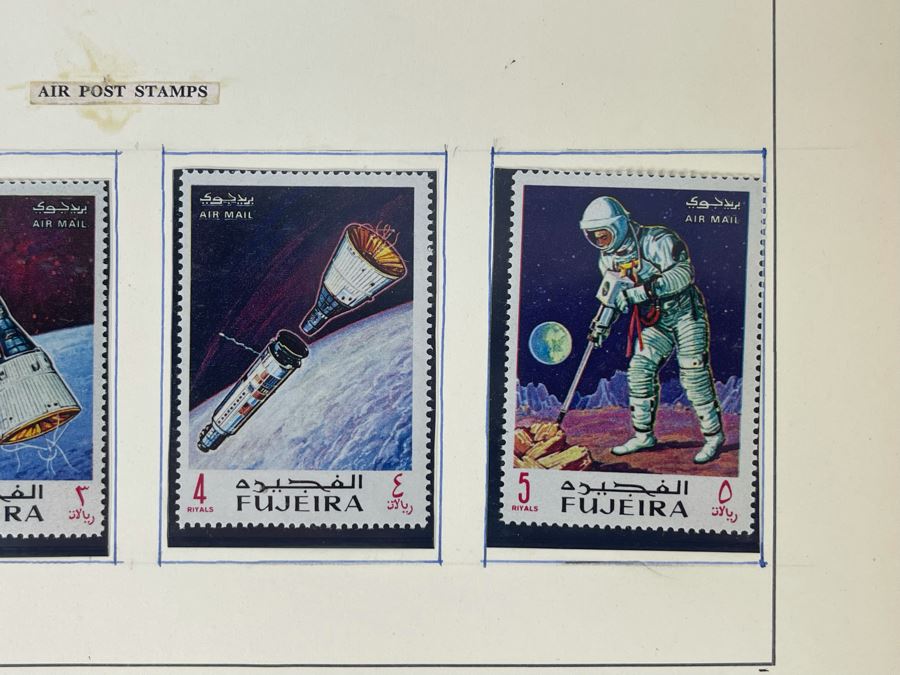 Mint Mid-Century Space Age Stamps From Fujeira [Photo 9]