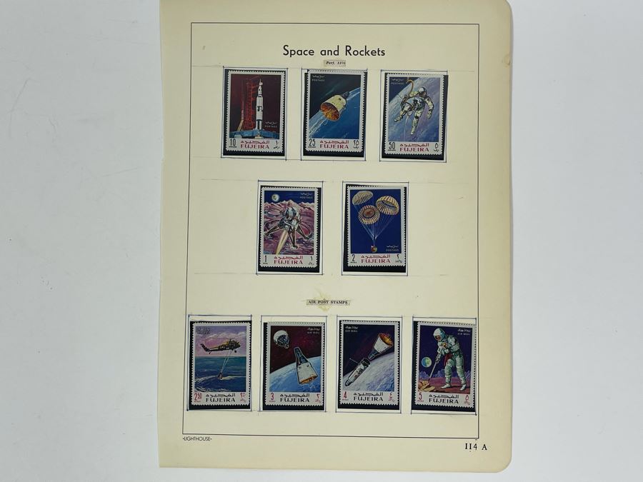 Mint Mid-Century Space Age Stamps From Fujeira [Photo 2]