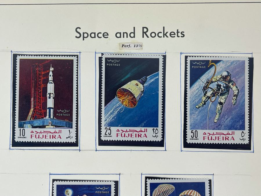 Mint Mid-Century Space Age Stamps From Fujeira [Photo 3]