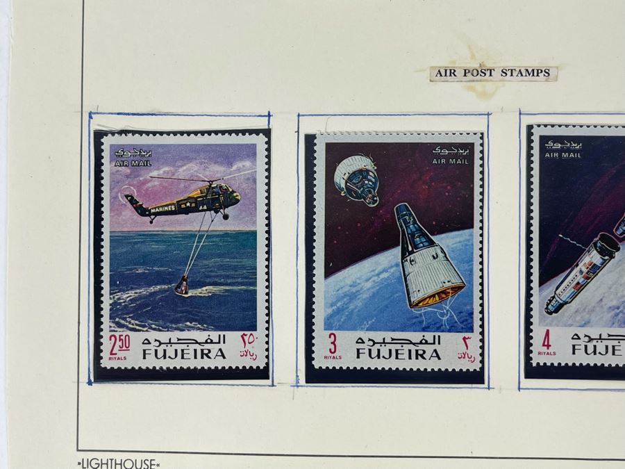 Mint Mid-Century Space Age Stamps From Fujeira [Photo 8]