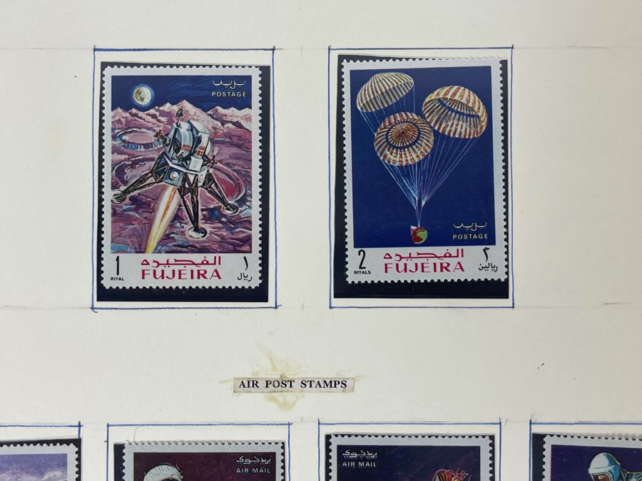 Mint Mid-Century Space Age Stamps From Fujeira [Photo 7]