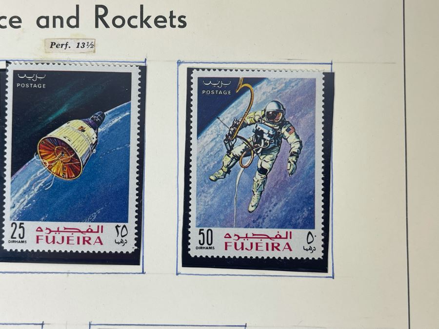 Mint Mid-Century Space Age Stamps From Fujeira [Photo 4]