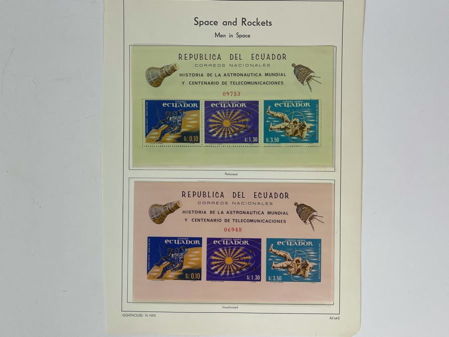 Mint Mid-Century Space Age Stamps From Ecuador [Photo 2]