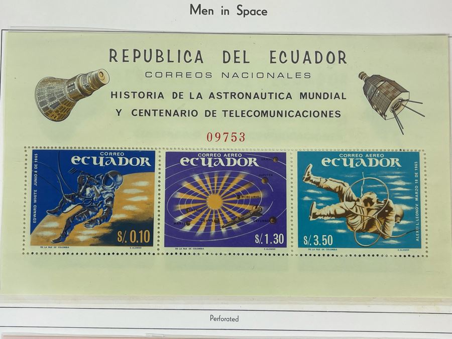 Mint Mid-Century Space Age Stamps From Ecuador [Photo 4]