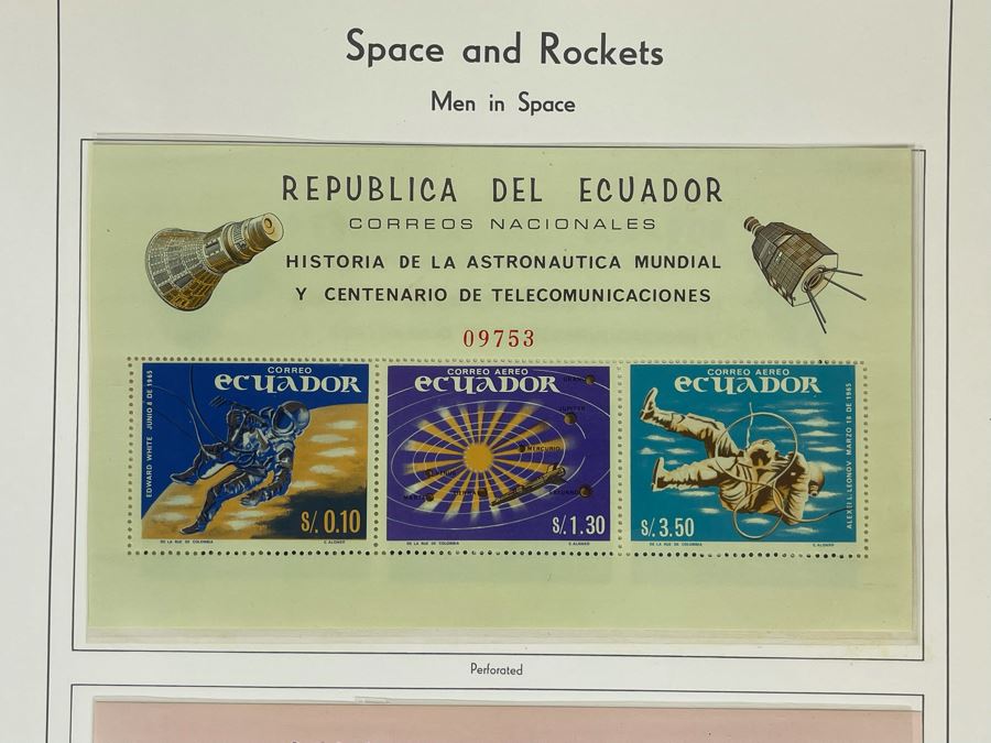 Mint Mid-Century Space Age Stamps From Ecuador [Photo 3]