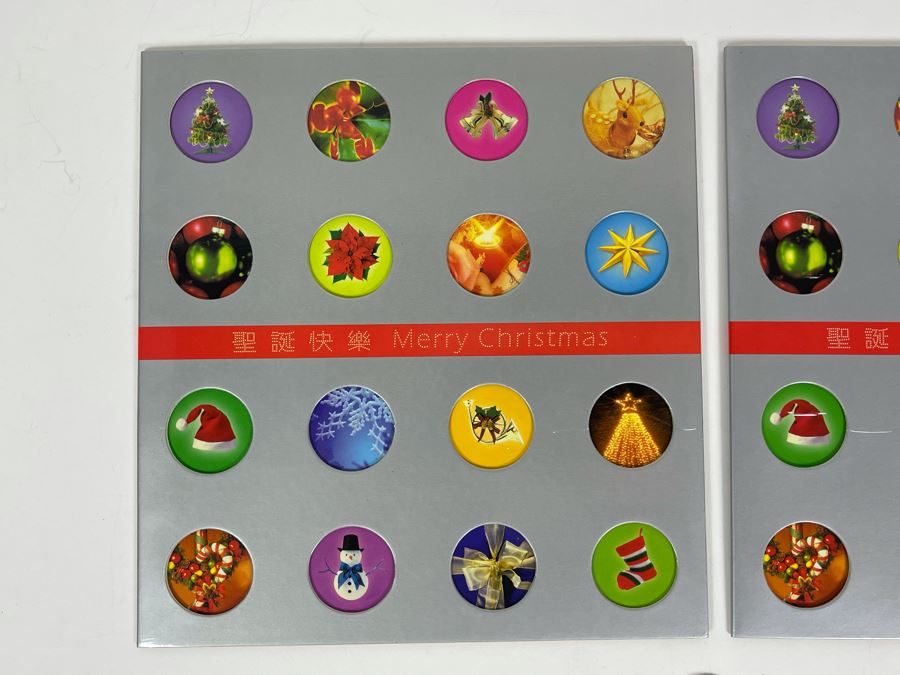 Set Of Two Hong Kong Post Mint Stamp Books Merry Christmas Stamps 2002 [Photo 4]