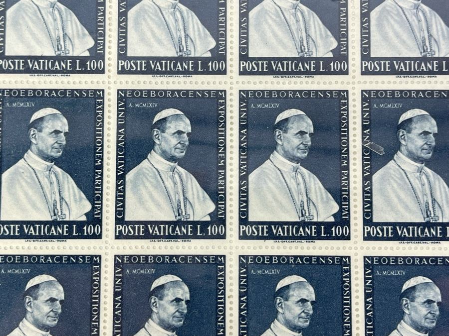 Mid-Century Mint Stamp Sheets From The Vatican, Belgium And Germany Berlin [Photo 4]