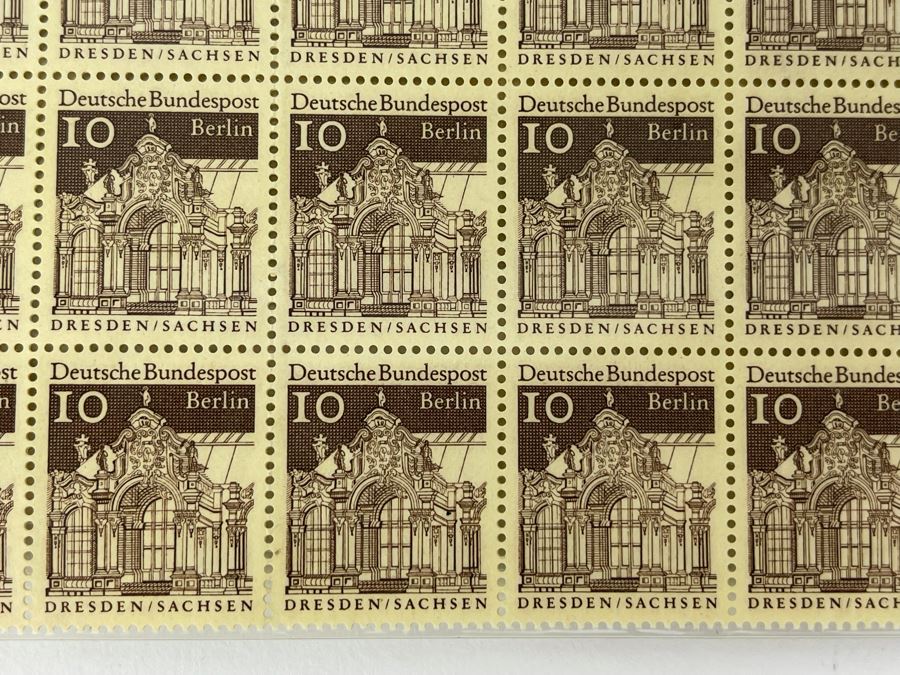 Mid-Century Mint Stamp Sheets From The Vatican, Belgium And Germany Berlin [Photo 11]