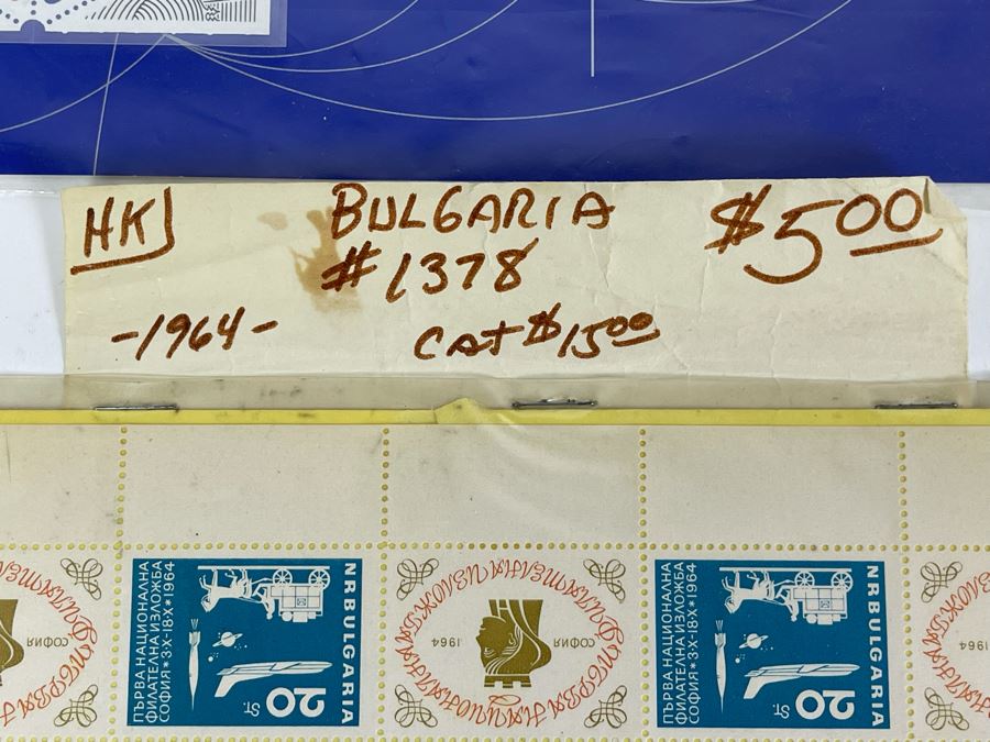 Mid-Century Mint Stamp Sheets From Bulgaria, House Of Questa, Mexico [Photo 9]