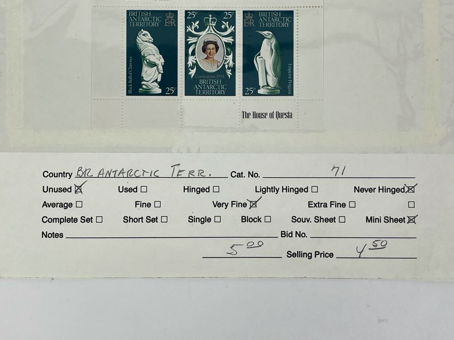 Mid-Century Mint Stamp Sheets From Bulgaria, House Of Questa, Mexico [Photo 6]