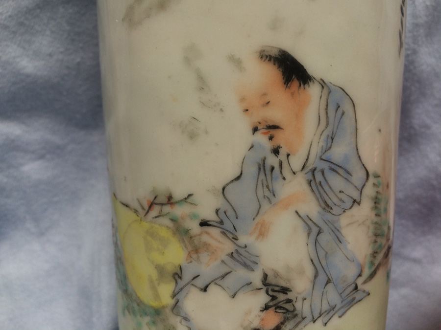 Vintage Asian Hand Painted Match Holder [Photo 2]