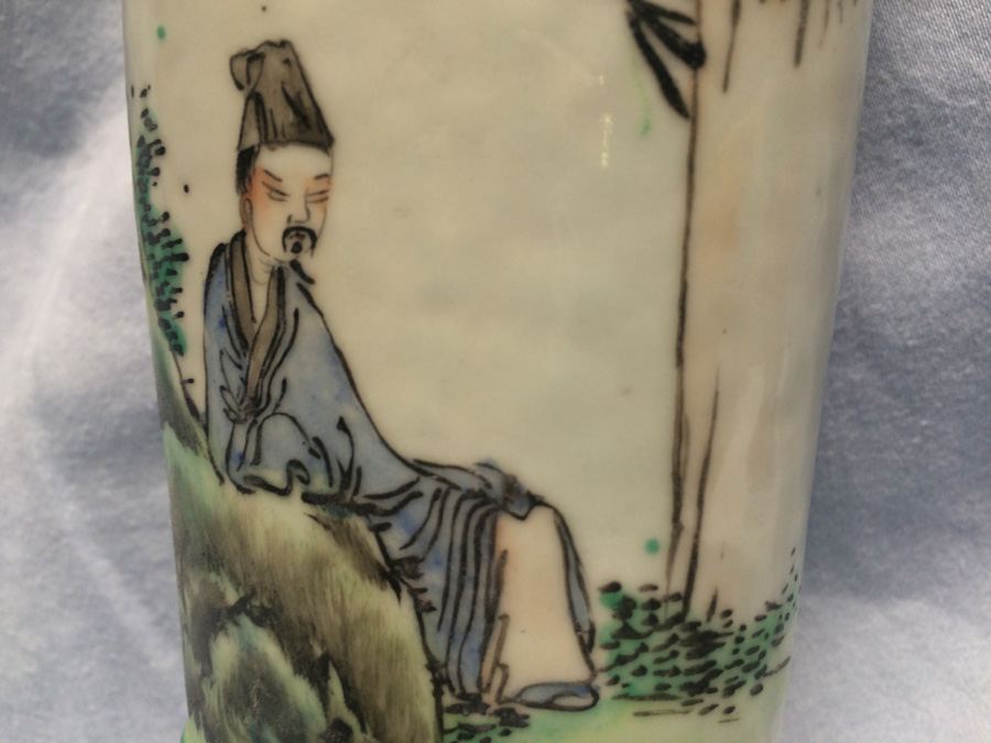 Vintage Asian Hand Painted Match Holder [Photo 6]