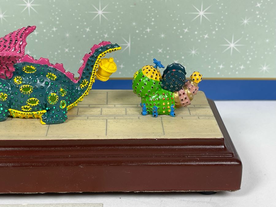 HAND SIGNED Robert Olszewski Disneyland Main Street, USA Collection: Main Street Electrical Parade (Set #1) By Robert Olszewski Disney Theme Park Attraction Miniature Model With Box And COA 12W X 2.75D X 3H DL0601 (Double Signed) [Photo 9]