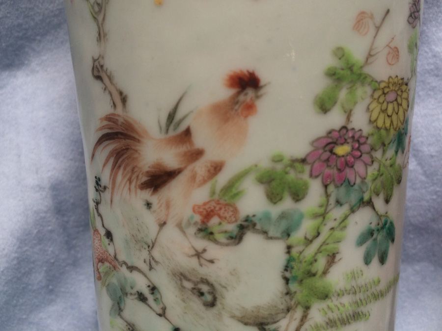 Vintage Asian Hand Painted Match Holder [Photo 2]