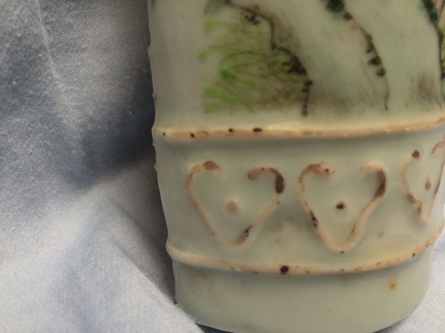 Vintage Asian Hand Painted Match Holder [Photo 8]