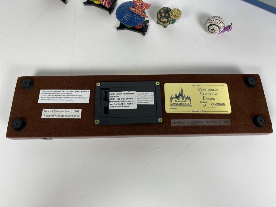 HAND SIGNED Robert Olszewski Disneyland Main Street, USA Collection: Main Street Electrical Parade (Set #2) By Robert Olszewski Disney Theme Park Attraction Miniature Model With Box And COA 10.5W X 2.75D DL0602 (Double Signed) [Photo 11]