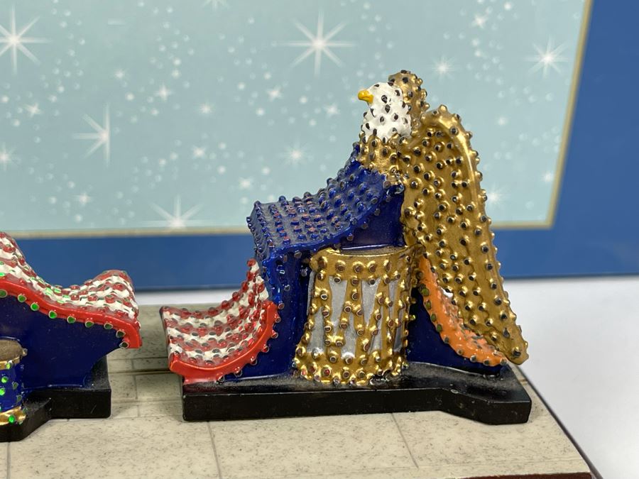 HAND SIGNED Robert Olszewski Disneyland Main Street, USA Collection: First Edition Main Street Electrical Parade (Set #5) By Robert Olszewski Disney Theme Park Attraction Miniature Model With Box And COA DL0605 (Double Signed) [Photo 5]