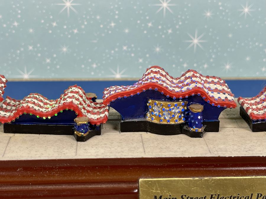 HAND SIGNED Robert Olszewski Disneyland Main Street, USA Collection: First Edition Main Street Electrical Parade (Set #5) By Robert Olszewski Disney Theme Park Attraction Miniature Model With Box And COA DL0605 (Double Signed) [Photo 9]