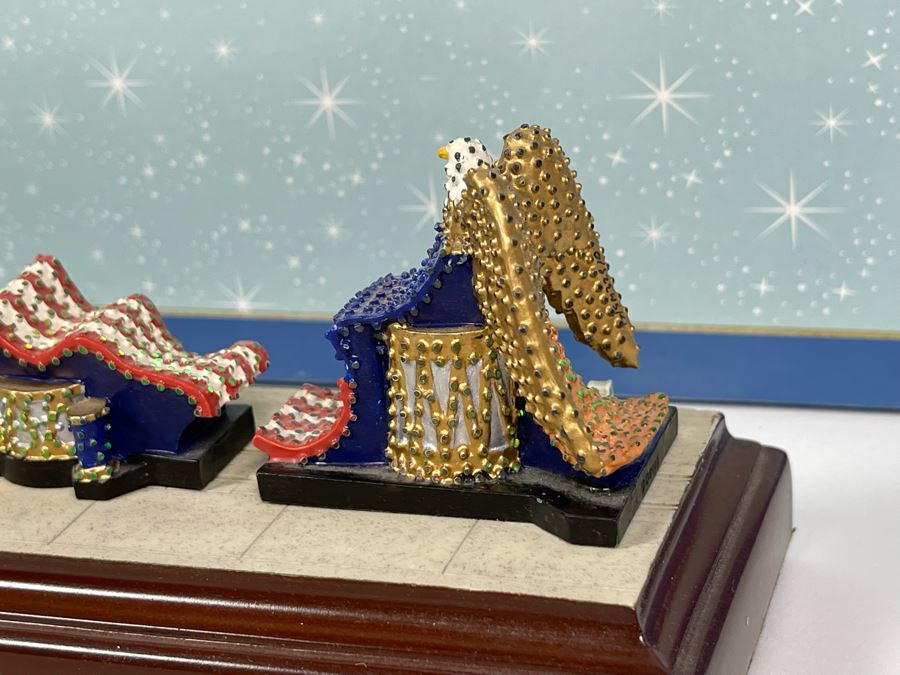 HAND SIGNED Robert Olszewski Disneyland Main Street, USA Collection: First Edition Main Street Electrical Parade (Set #5) By Robert Olszewski Disney Theme Park Attraction Miniature Model With Box And COA DL0605 (Double Signed) [Photo 6]