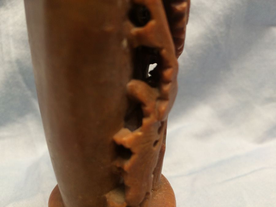 Chinese Hand Carved Soapstone Carving Vase [Photo 13]