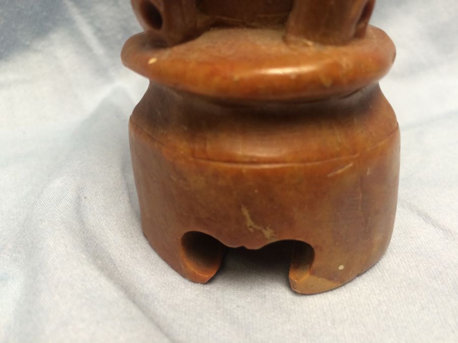 Chinese Hand Carved Soapstone Carving Vase [Photo 3]