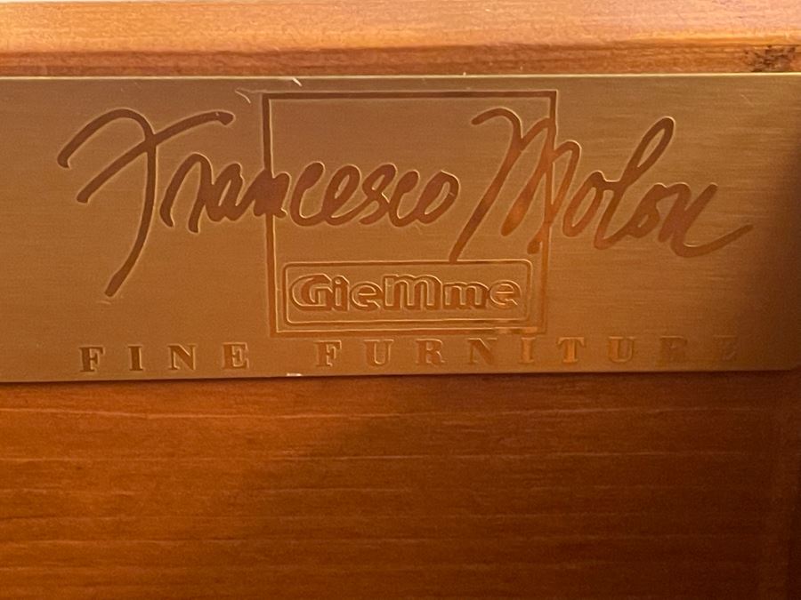 Stunning Francesco Molon Giemme Fine Furniture Wooden Buffet Sideboard Credenza 97'W X 22'D X 43'H [Photo 13]