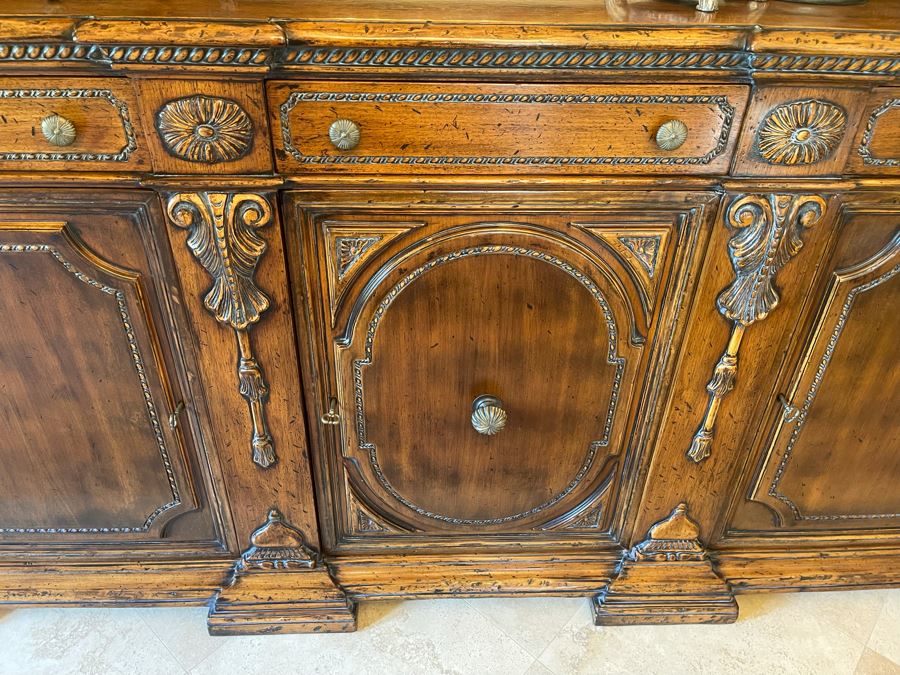 Stunning Francesco Molon Giemme Fine Furniture Wooden Buffet Sideboard Credenza 97'W X 22'D X 43'H [Photo 18]