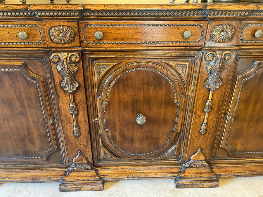 Stunning Francesco Molon Giemme Fine Furniture Wooden Buffet Sideboard Credenza 97'W X 22'D X 43'H [Photo 19]