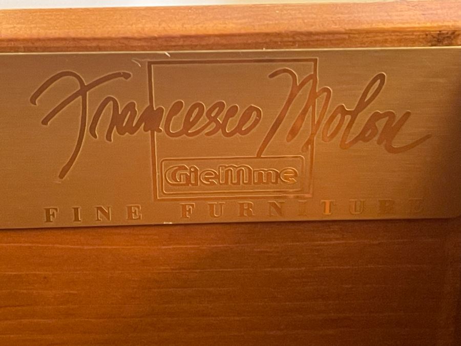 Stunning Francesco Molon Giemme Fine Furniture Wooden Buffet Sideboard Credenza 97'W X 22'D X 43'H [Photo 12]