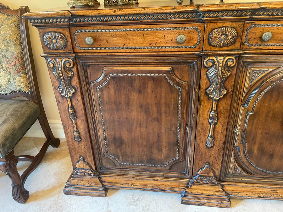 Stunning Francesco Molon Giemme Fine Furniture Wooden Buffet Sideboard Credenza 97'W X 22'D X 43'H [Photo 20]