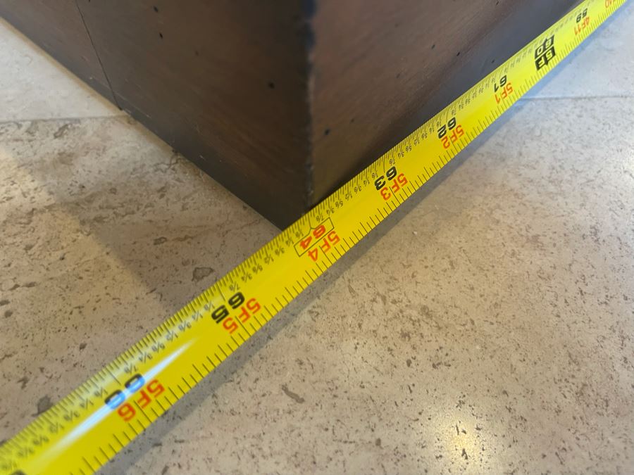 Exquisite Tall Carved Wooden Curio Display Cabinet With Overhead Lighting And Glass Front And Sides 5'4'W X 22'D X 8'8'H [Photo 24]