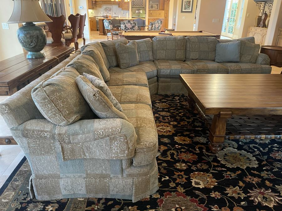 Drexel Heritage Upholstered Sectional Sofa 10'10' X 10'10' [Photo 4]