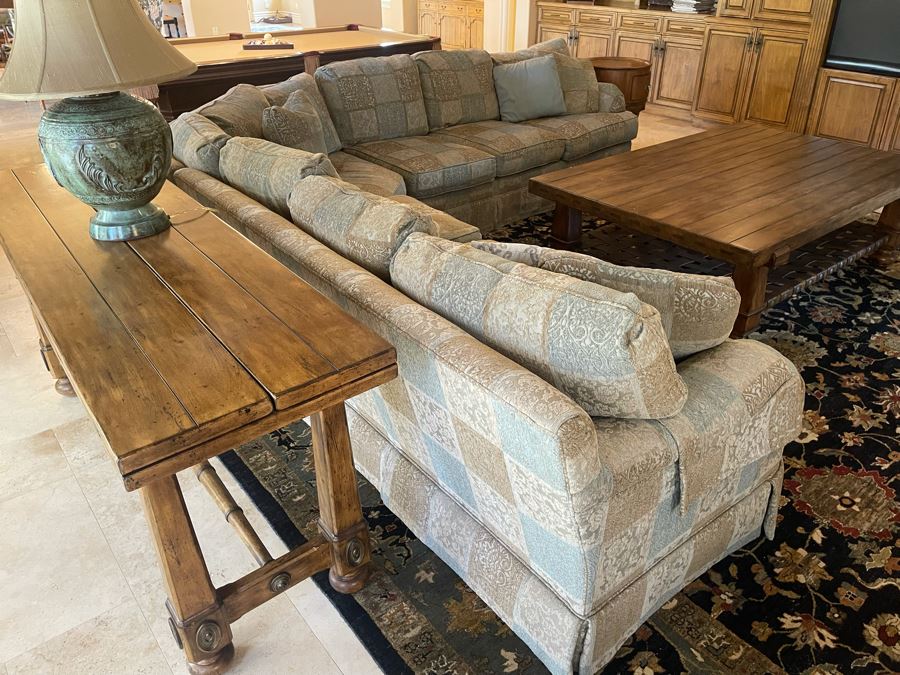 Drexel Heritage Upholstered Sectional Sofa 10'10' X 10'10' [Photo 9]