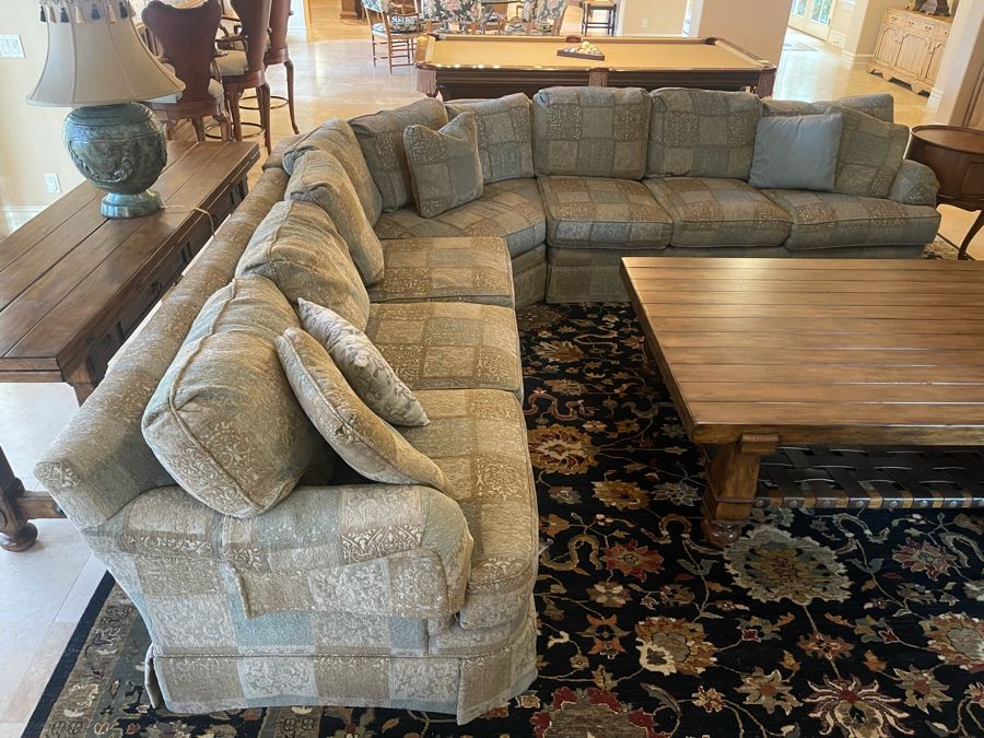 Drexel Heritage Upholstered Sectional Sofa 10'10' X 10'10' [Photo 5]