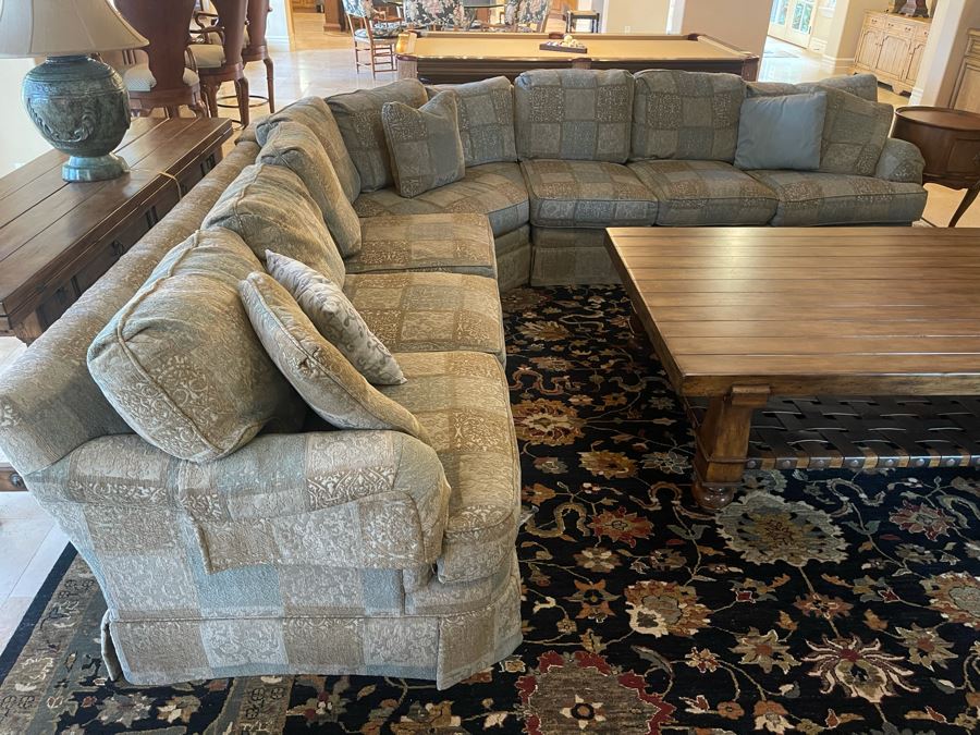 Drexel Heritage Upholstered Sectional Sofa 10'10' X 10'10' [Photo 2]