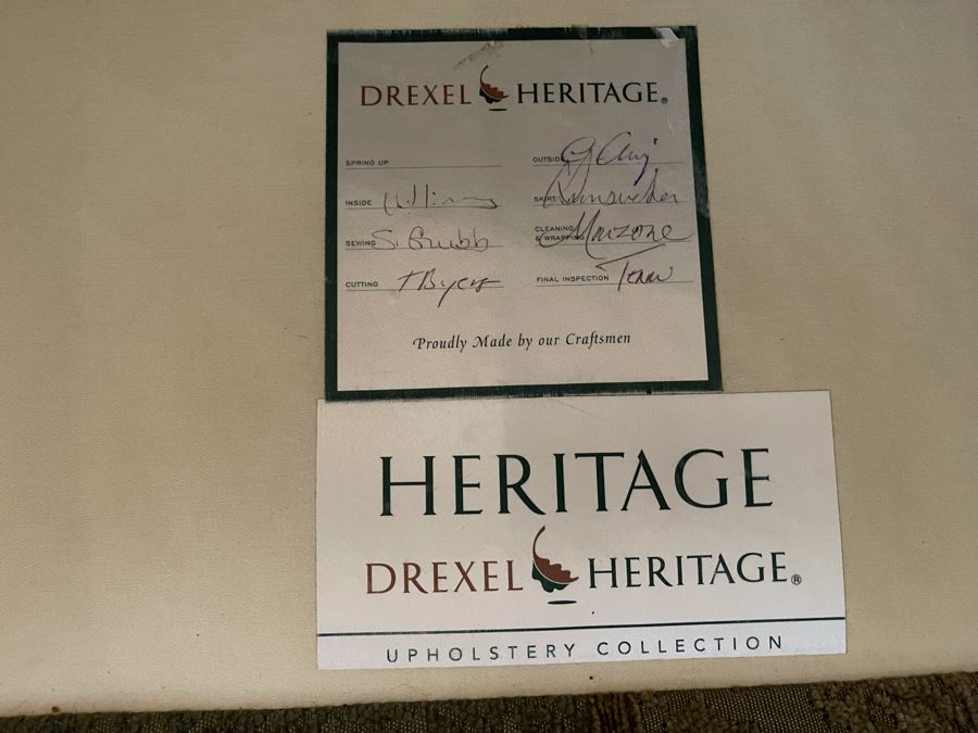 Drexel Heritage Upholstered Sectional Sofa 10'10' X 10'10' [Photo 12]