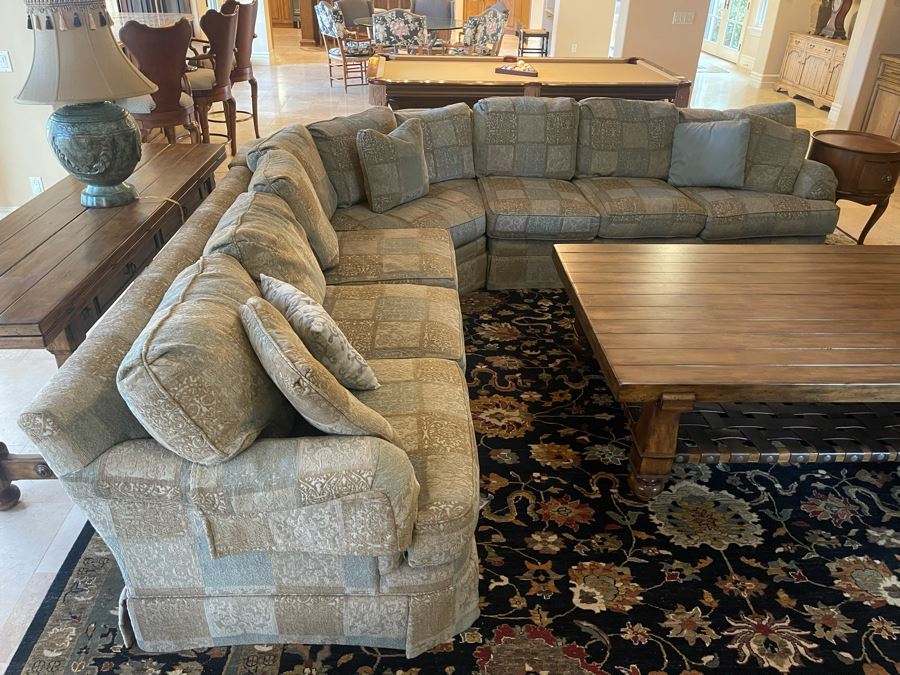 Drexel Heritage Upholstered Sectional Sofa 10'10' X 10'10' [Photo 3]